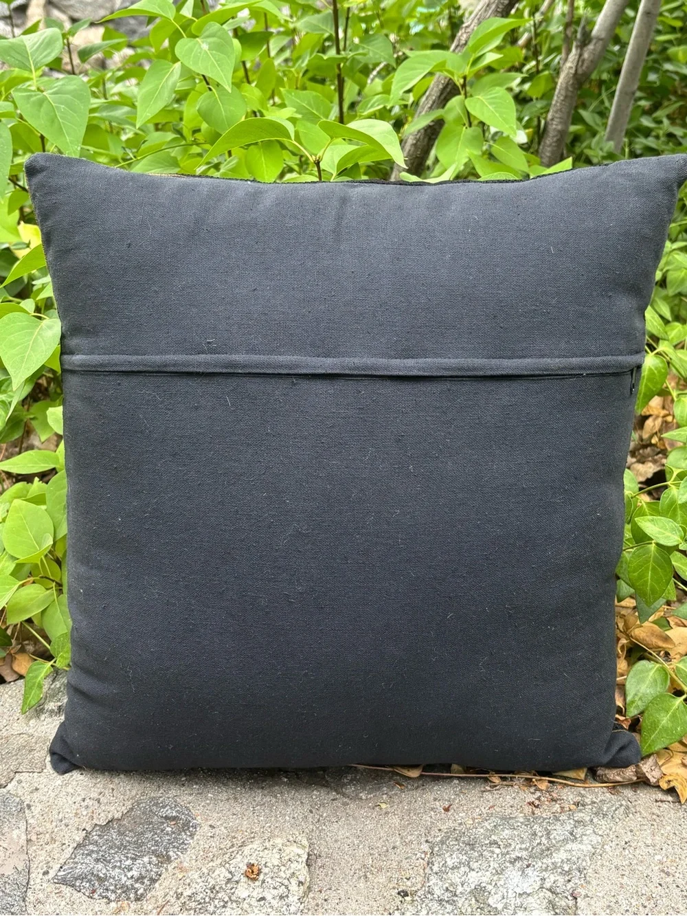 Beautiful, colorful, embroidered accent pillow